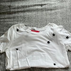 N: Philanthropy White shirt with black stars